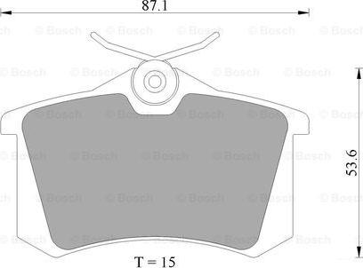 BOSCH 0 986 AB4 436 - Bremžu uzliku kompl., Disku bremzes www.autospares.lv