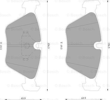 BOSCH 0 986 AB4 429 - Bremžu uzliku kompl., Disku bremzes www.autospares.lv