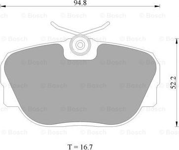 BOSCH 0 986 AB4 428 - Bremžu uzliku kompl., Disku bremzes www.autospares.lv