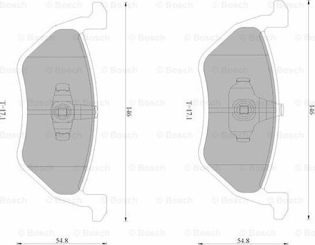 BOSCH 0 986 AB4 592 - Bremžu uzliku kompl., Disku bremzes www.autospares.lv