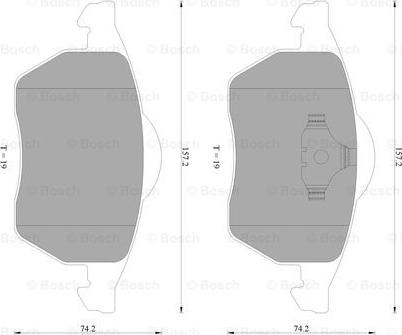 BOSCH 0 986 AB4 550 - Bremžu uzliku kompl., Disku bremzes www.autospares.lv