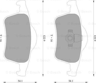 BOSCH 0 986 AB4 565 - Bremžu uzliku kompl., Disku bremzes autospares.lv