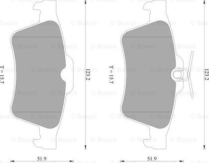 BOSCH 0 986 AB4 583 - Тормозные колодки, дисковые, комплект www.autospares.lv