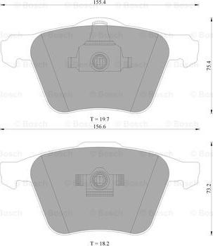 BOSCH 0 986 AB4 579 - Bremžu uzliku kompl., Disku bremzes www.autospares.lv