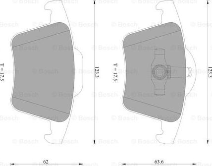 BOSCH 0 986 AB4 578 - Bremžu uzliku kompl., Disku bremzes www.autospares.lv