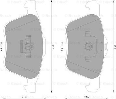 BOSCH 0 986 AB4 577 - Bremžu uzliku kompl., Disku bremzes www.autospares.lv