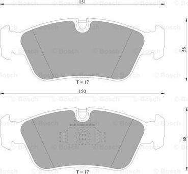 BOSCH 0 986 AB4 694 - Тормозные колодки, дисковые, комплект www.autospares.lv