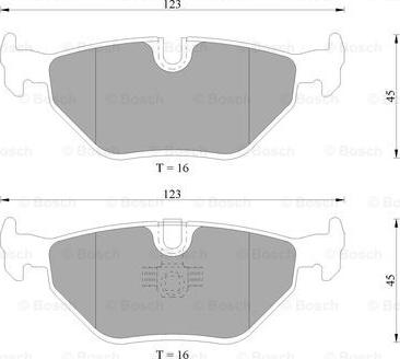 BOSCH 0 986 AB4 693 - Тормозные колодки, дисковые, комплект www.autospares.lv