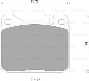 BOSCH 0 986 AB4 687 - Bremžu uzliku kompl., Disku bremzes www.autospares.lv