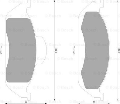 BOSCH 0 986 AB4 631 - Bremžu uzliku kompl., Disku bremzes www.autospares.lv