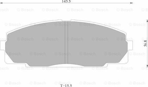 BOSCH 0 986 AB4 399 - Bremžu uzliku kompl., Disku bremzes autospares.lv