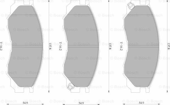 BOSCH 0 986 AB4 397 - Bremžu uzliku kompl., Disku bremzes www.autospares.lv