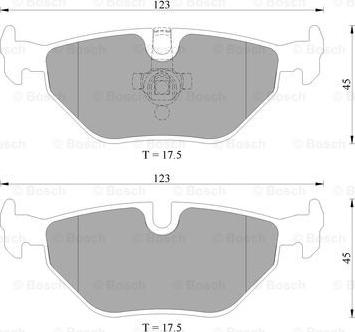 BOSCH 0 986 AB4 735 - Brake Pad Set, disc brake www.autospares.lv