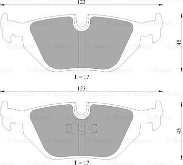 BOSCH 0 986 AB4 726 - Brake Pad Set, disc brake www.autospares.lv