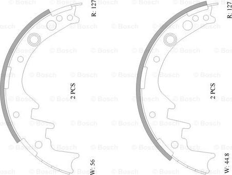 BOSCH 0 986 AB0 066 - Brake Shoe Set www.autospares.lv