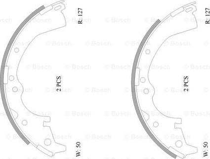 BOSCH 0 986 AB0 068 - Brake Shoe Set www.autospares.lv