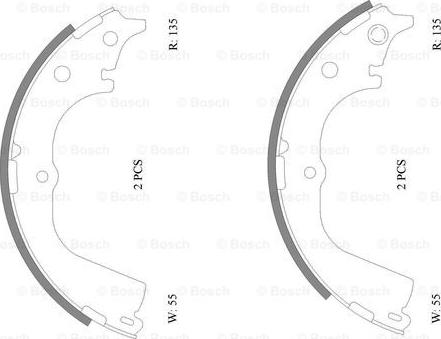 BOSCH 0 986 AB0 109 - Brake Shoe Set www.autospares.lv