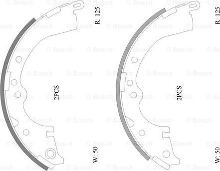 BOSCH 0 986 AB0 116 - Brake Shoe Set www.autospares.lv