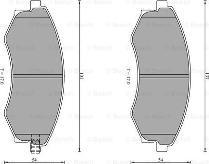 BOSCH 0 986 AB0 205 - Тормозные колодки, дисковые, комплект www.autospares.lv