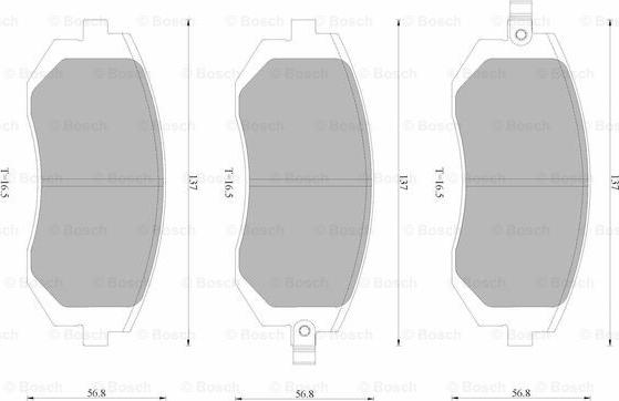 BOSCH 0 986 AB1 961 - Тормозные колодки, дисковые, комплект www.autospares.lv