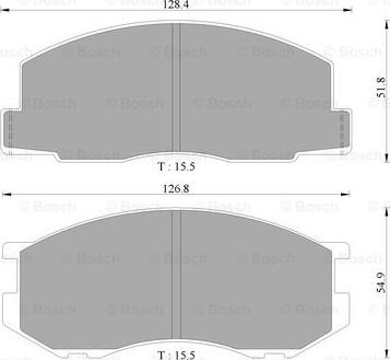 BOSCH 0 986 AB1 923 - Bremžu uzliku kompl., Disku bremzes www.autospares.lv