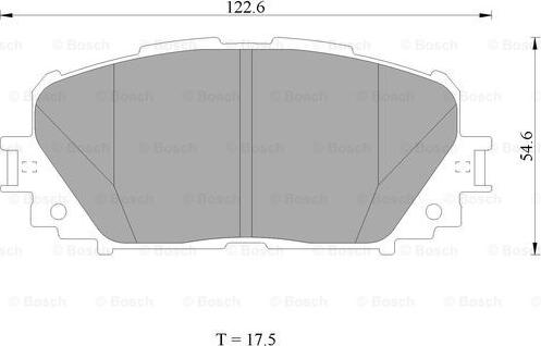 BOSCH 0 986 AB1 498 - Brake Pad Set, disc brake www.autospares.lv