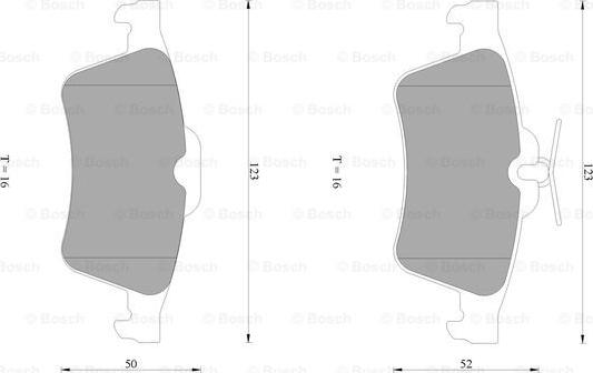 BOSCH 0 986 AB1 445 - Brake Pad Set, disc brake www.autospares.lv