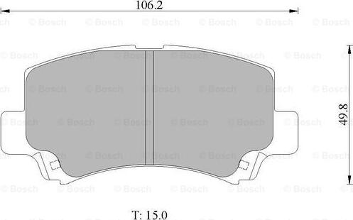 BOSCH 0 986 AB1 460 - Bremžu uzliku kompl., Disku bremzes www.autospares.lv