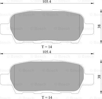 BOSCH 0 986 AB1 403 - Bremžu uzliku kompl., Disku bremzes www.autospares.lv