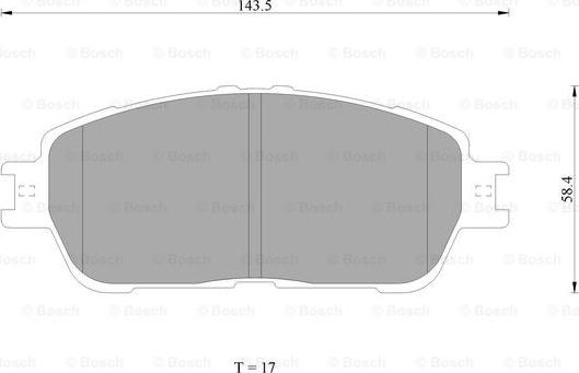 BOSCH 0 986 AB1 402 - Bremžu uzliku kompl., Disku bremzes www.autospares.lv