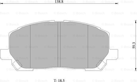 BOSCH 0 986 AB1 411 - Bremžu uzliku kompl., Disku bremzes www.autospares.lv