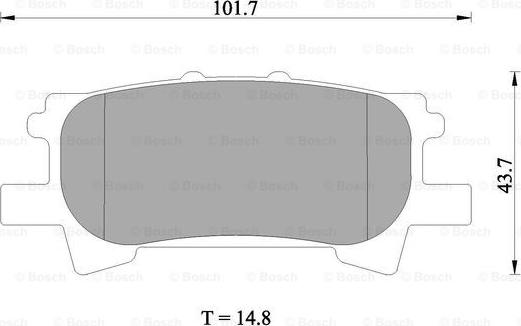 BOSCH 0 986 AB1 412 - Тормозные колодки, дисковые, комплект www.autospares.lv