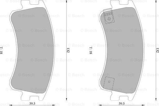 BOSCH 0 986 AB1 437 - Bremžu uzliku kompl., Disku bremzes www.autospares.lv