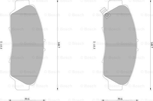 BOSCH 0 986 AB1 424 - Bremžu uzliku kompl., Disku bremzes www.autospares.lv