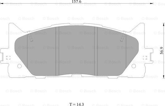 BOSCH 0 986 AB1 420 - Bremžu uzliku kompl., Disku bremzes autospares.lv