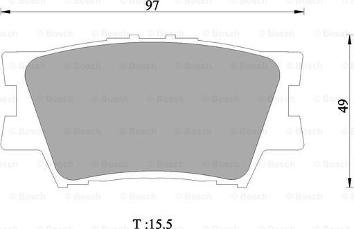 BOSCH 0 986 AB1 421 - Bremžu uzliku kompl., Disku bremzes www.autospares.lv