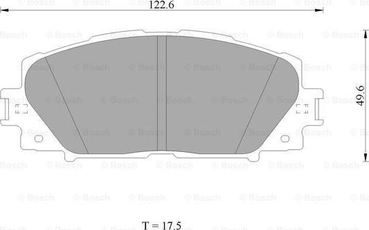 BOSCH 0 986 AB1 423 - Тормозные колодки, дисковые, комплект www.autospares.lv