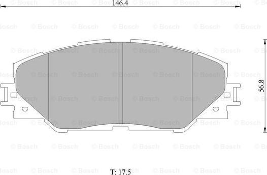 BOSCH 0 986 AB1 422 - Bremžu uzliku kompl., Disku bremzes www.autospares.lv