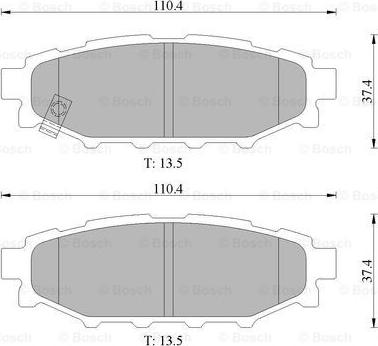 BOSCH 0 986 AB1 474 - Brake Pad Set, disc brake www.autospares.lv