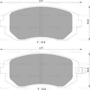 BOSCH 0 986 AB1 476 - Тормозные колодки, дисковые, комплект www.autospares.lv