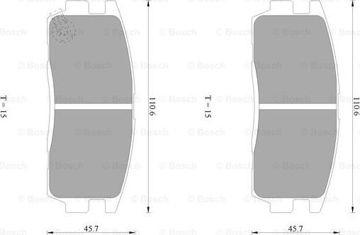 BOSCH 0 986 AB1 470 - Тормозные колодки, дисковые, комплект www.autospares.lv