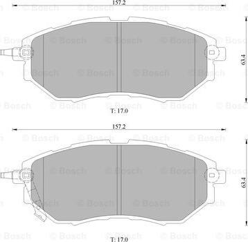 BOSCH 0 986 AB1 473 - Bremžu uzliku kompl., Disku bremzes www.autospares.lv