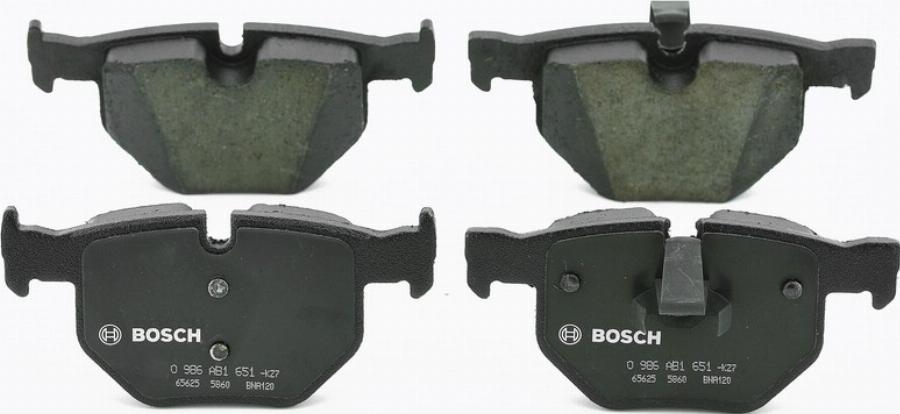 BOSCH 0986AB1651 - Bremžu uzliku kompl., Disku bremzes www.autospares.lv