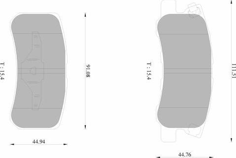 BOSCH 0 986 AB1 629 - Bremžu uzliku kompl., Disku bremzes www.autospares.lv