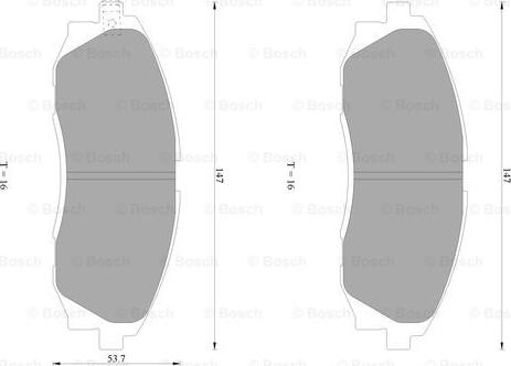 BOSCH 0 986 AB1 046 - Bremžu uzliku kompl., Disku bremzes www.autospares.lv