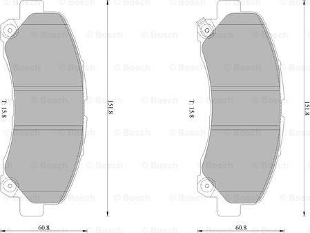 BOSCH 0 986 AB1 041 - Bremžu uzliku kompl., Disku bremzes www.autospares.lv