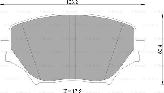 BOSCH 0 986 AB1 006 - Brake Pad Set, disc brake www.autospares.lv