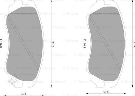 BOSCH 0 986 AB1 019 - Тормозные колодки, дисковые, комплект www.autospares.lv