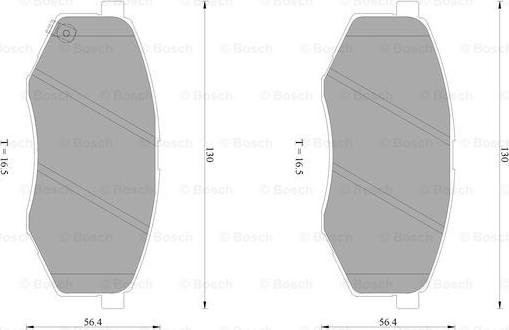 BOSCH 0 986 AB1 084 - Bremžu uzliku kompl., Disku bremzes www.autospares.lv