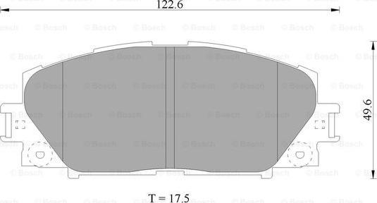 BOSCH 0 986 AB1 080 - Bremžu uzliku kompl., Disku bremzes autospares.lv